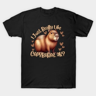 I Just Really Like Capybaras, Ok? T-Shirt